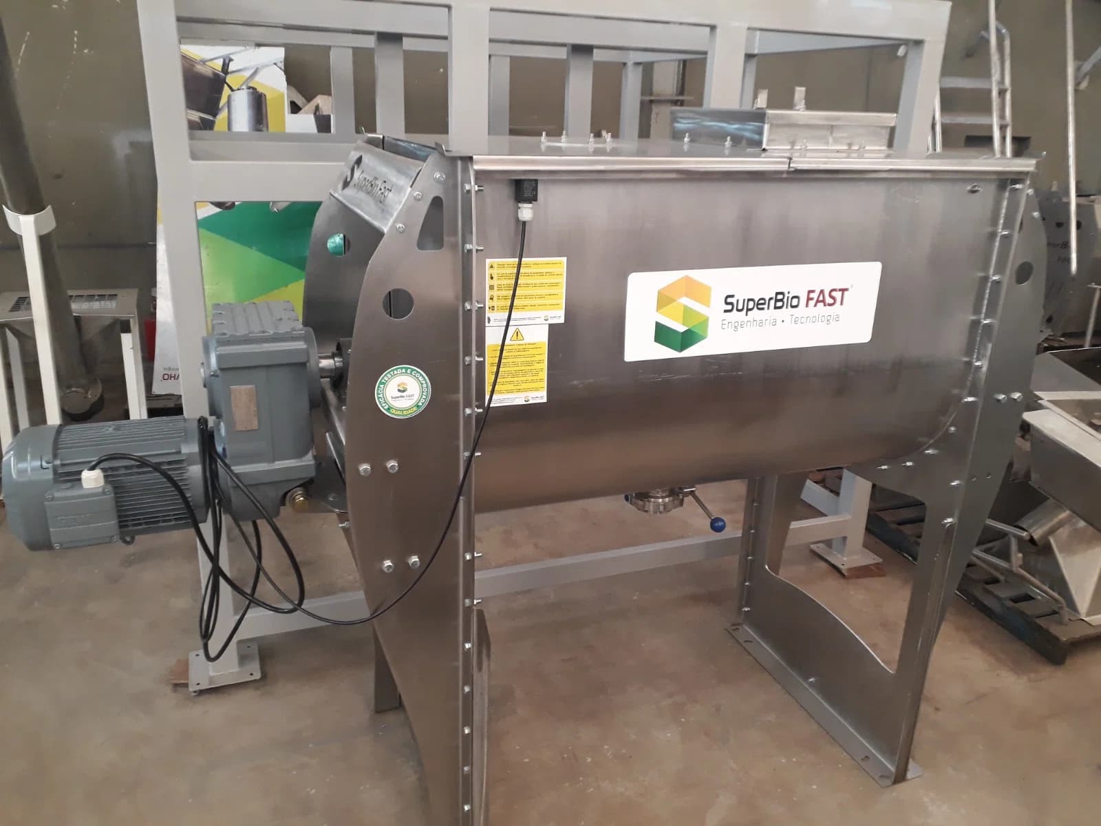 Misturador Industrial para Pré-mistura de Pães e Bolos (500L)